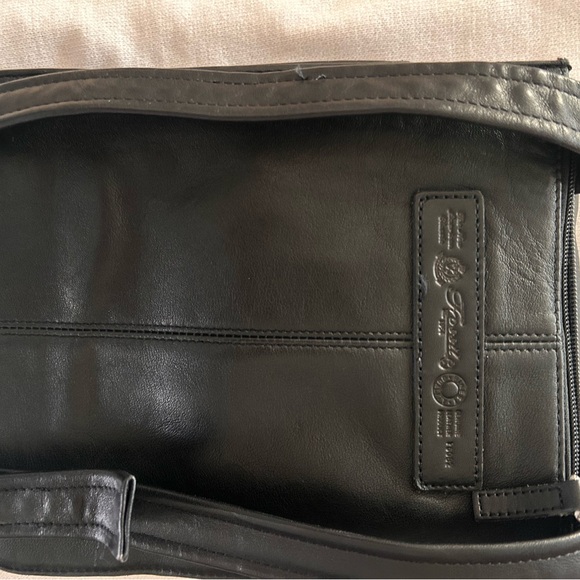 Vintage Fossil Black Soft Pebbled Leather Crossbody Bag - Picture 6 of 11